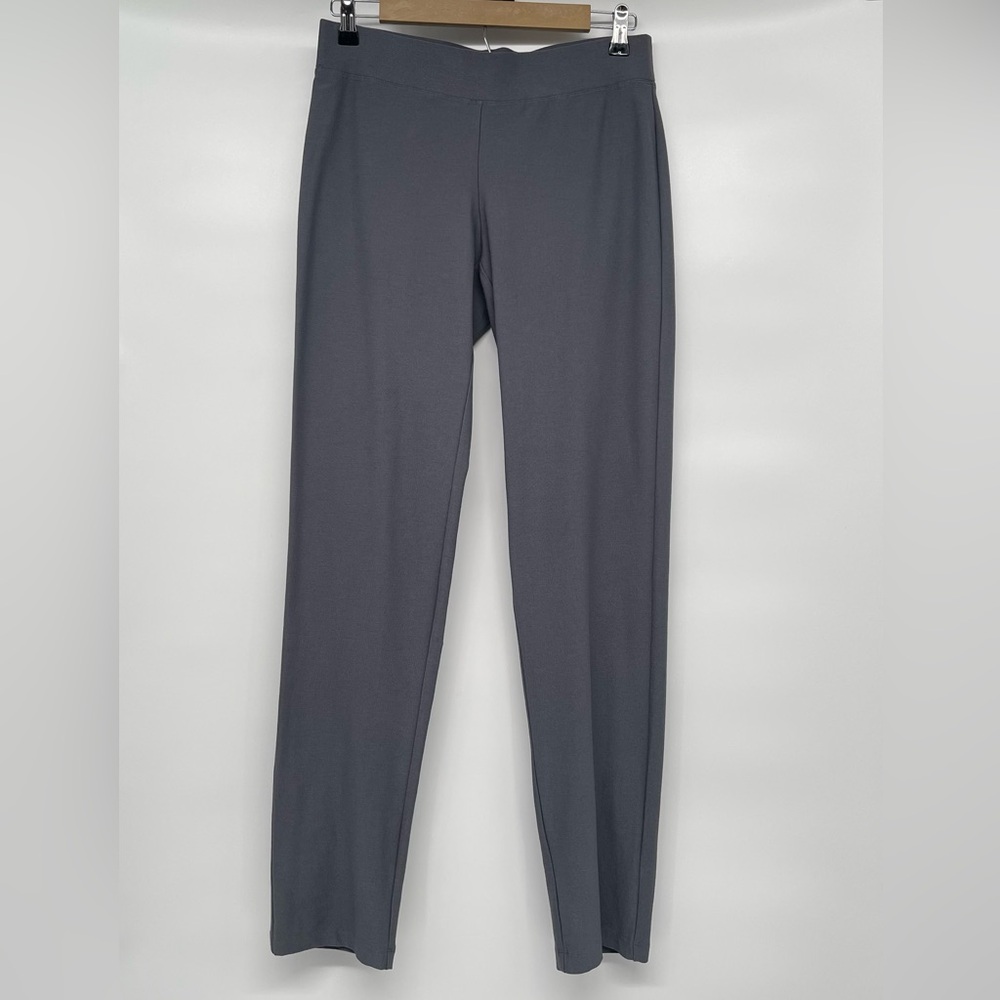 Eileen Fisher Washable Stretch Crepe Pant Women SP Ash Slim Fit Ankle Length NWT